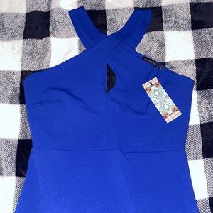 Boohoo Royal Blue Dress